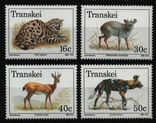 Transkei 1988 - Mi-Nr. 226-229 ** - MNH - Wildtiere / Wild animals