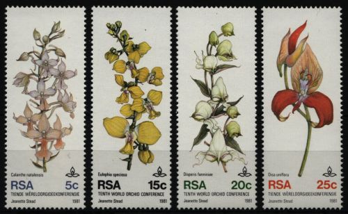 Südafrika 1981 - Mi-Nr. 590-593 ** - MNH - Orchideen / Orchids