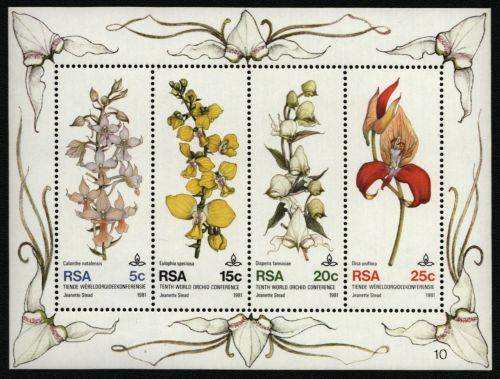 Südafrika 1981 - Mi-Nr. Block 12 ** - MNH - Orchideen / Orchids