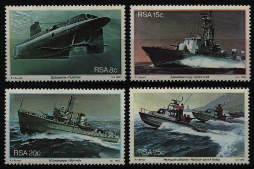 Südafrika 1982 - Mi-Nr. 597-600 ** - MNH - Boote / Boats