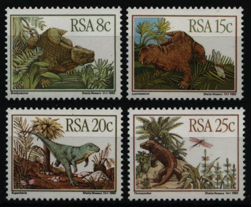 Südafrika 1982 - Mi-Nr. 622-625 ** - MNH - Prähistorische Tiere