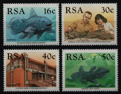 Südafrika 1989 - Mi-Nr. 766-769 ** - MNH - Quastenflosser