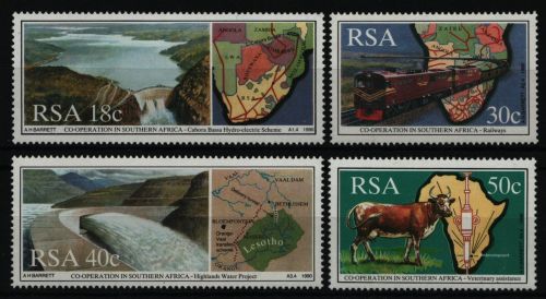 Südafrika 1990 - Mi-Nr. 789-792 ** - MNH - Zusammenarbeit