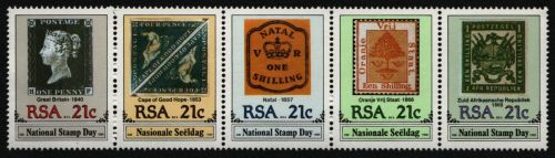 Südafrika 1990 - Mi-Nr. 795-799 ** - MNH - Marke auf Marke