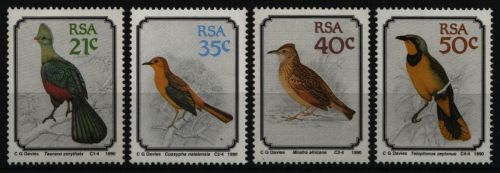 Südafrika 1990 - Mi-Nr. 800-803 ** - MNH - Vögel / Birds