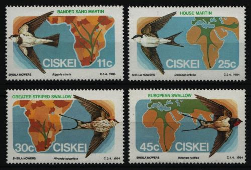 Ciskei 1984 - Mi-Nr. 61-64 ** - MNH - Vögel / Birds