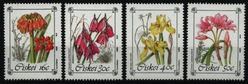 Ciskei 1988 - Mi-Nr. 127-130 ** - MNH - Blumen / Flowers