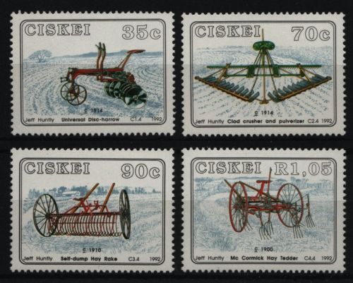 Ciskei 1992 - Mi-Nr. 220-223 ** - MNH - Landwirtschaftliche Geräte
