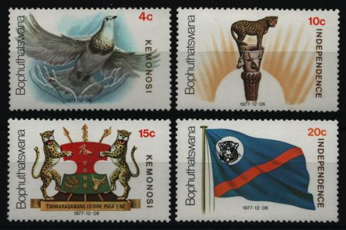 Bophuthatswana 1977 - Mi-Nr. 18-21 ** - MNH - Unabhängigkeit / Independence