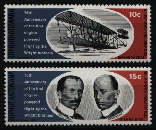 Bophuthatswana 1978 - Mi-Nr. 33-34 ** - MNH - Flugzeuge / Airplanes