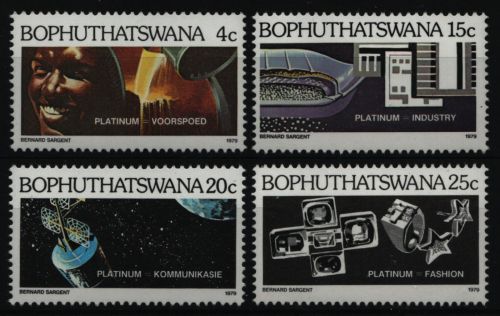 Bophuthatswana 1979 - Mi-Nr. 47-50 ** - MNH - Platin