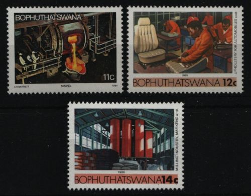 Bophuthatswana 1984-1986 - Mi-Nr. 124, 139 & 169 ** - MNH - 3 Ausgaben