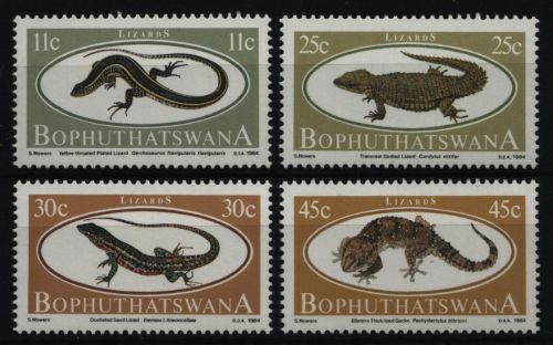 Bophuthatswana 1984 - Mi-Nr. 129-132 ** - MNH - Reptilien / Reptiles
