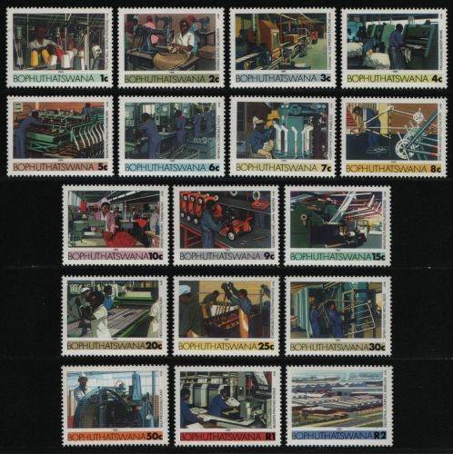 Bophuthatswana 1985 - Mi-Nr. 148-164 ** - MNH - Freimarken