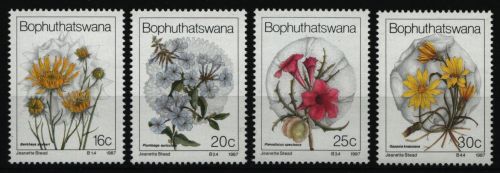 Bophuthatswana 1987 - Mi-Nr. 186-189 ** - MNH - Blumen / Flowers