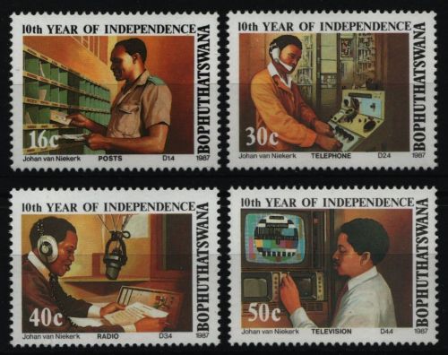 Bophuthatswana 1987 - Mi-Nr. 194-197 ** - MNH - Kommunikation
