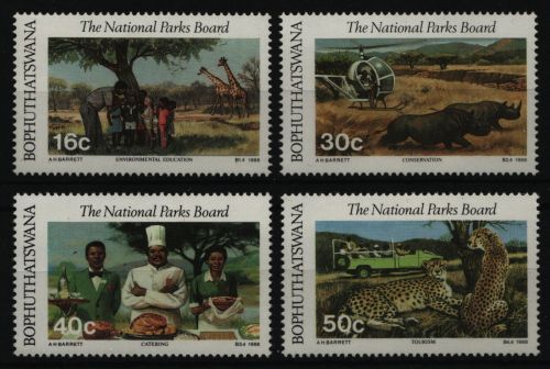 Bophuthatswana 1988 - Mi-Nr. 202-205 ** - MNH - Wildtiere / Wild animals