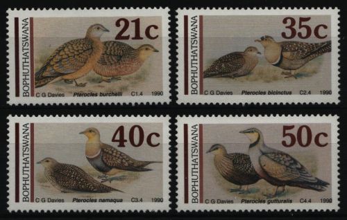Bophuthatswana 1990 - Mi-Nr. 239-242 ** - MNH - Vögel / Birds