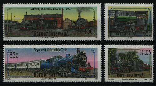 Bophuthatswana 1993 - Mi-Nr. 298-301 ** - MNH - Lokomotiven / Locomotives