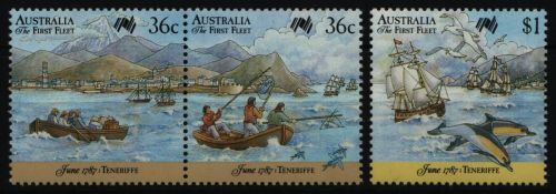 Australien 1987 - Mi-Nr. 1033-1035 ** - MNH - Schiffe / Ships