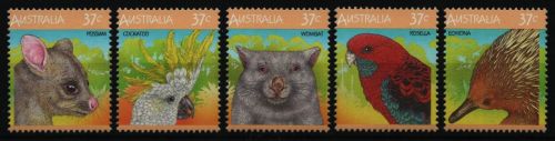 Australien 1987 - Mi-Nr. 1041-1045 ** - MNH - einzeln - Wildtiere / Wild animals