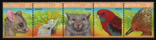 Australien 1987 - Mi-Nr. 1041-1045 ** - MNH - ZDR - Wildtiere / Wild animals