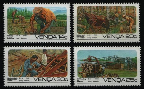 Venda 1986 - Mi-Nr. 142-145 ** - MNH - Forstwirtschaft