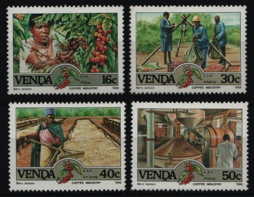 Venda 1988 - Mi-Nr. 167-170 ** - MNH - Kaffee