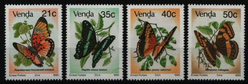 Venda 1990 - Mi-Nr. 213-216 ** - MNH - Schmetterlinge / Butterflies