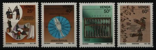 Venda 1991 - Mi-Nr. 221-224 ** - MNH - Erfindungen