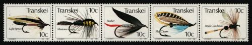 Transkei 1982 - Mi-Nr. 98-102 ** - MNH - Künstliche Fliegen (II)
