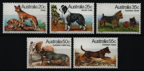 Australien 1980 - Mi-Nr. 700-704 ** - MNH - Hunde / Dogs