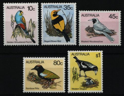 Australien 1980 - Mi-Nr. 715-719 ** - MNH - Vögel / Birds