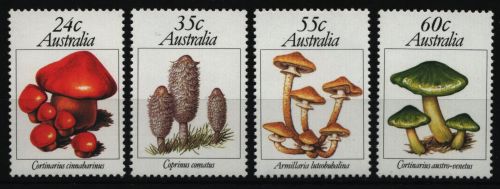 Australien 1981 - Mi-Nr. 762-765 ** - MNH - Pilze / Mushrooms