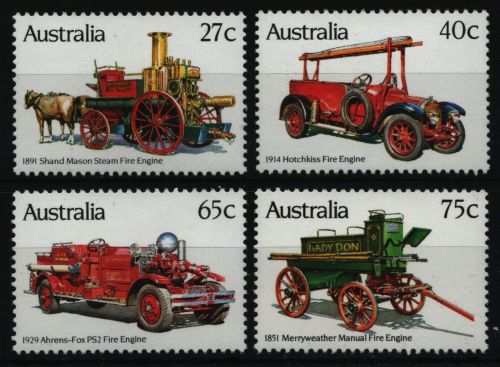 Australien 1983 - Mi-Nr. 820-823 ** - MNH - Feuerwehr / Firefighters