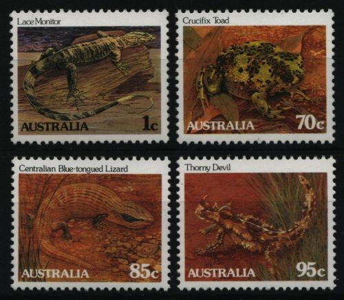 Australien 1983 - Mi-Nr. 826-829 ** - MNH - Reptilien & Amphibien