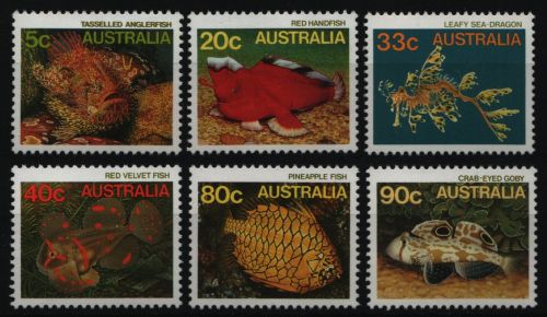 Australien 1985 - Mi-Nr. 921-926 ** - MNH - Meerestiere / Marine life