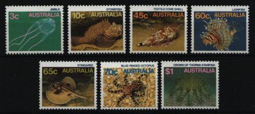 Australien 1986 - Mi-Nr. 972-978 ** - MNH - Meeresleben / Marine life