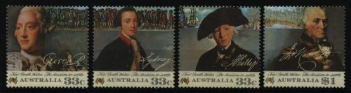 Australien 1986 - Mi-Nr. 984-987 ** - MNH - Besiedlung von Neusüdwales