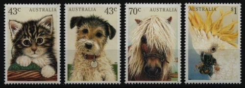 Australien 1991 - Mi-Nr. 1257-1260 ** - MNH - Haustiere / Pets