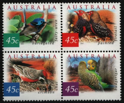Australien 2001 - Mi-Nr. 2066-2069 ** - MNH - Vögel / Birds