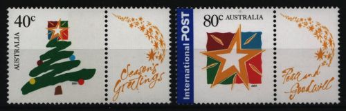Australien 2001 - Mi-Nr. 2078-2079 ** - MNH - Weihnachten / X-mas