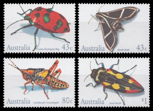 Australien 1991 - Mi-Nr. 1244-1247 ** - MNH - Insekten / Insects