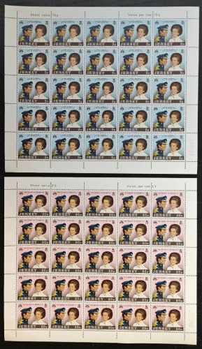 Jersey 1973 - Mi-Nr. 89-90 ** - MNH - Bogen - Mängel / Faults