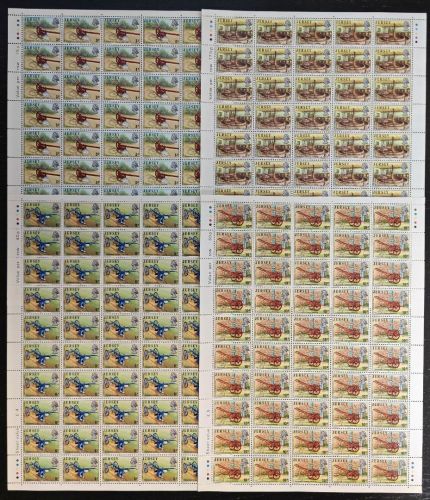 Jersey 1975 - Mi-Nr. 114-117 ** - MNH - Bogen - Mängel / Faults