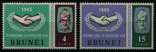 Brunei 1965 - Mi-Nr. 110-111 ** - MNH - Zusammenarbeit