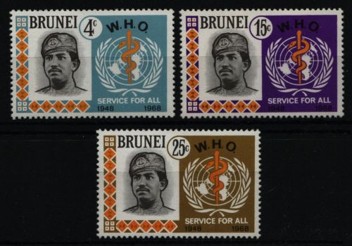 Brunei 1968 - Mi-Nr. 142-144 ** - MNH - WHO