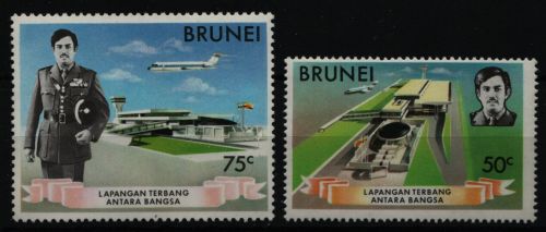 Brunei 1974 - Mi-Nr. 204-205 ** - MNH - Flugzeuge / Airplanes