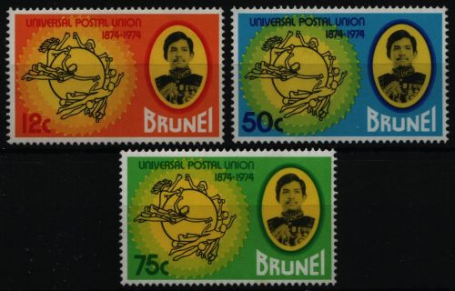 Brunei 1974 - Mi-Nr. 206-208 ** - MNH - UPU