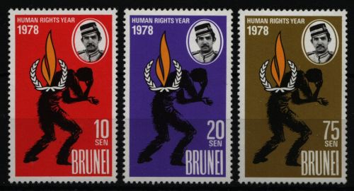 Brunei 1978 - Mi-Nr. 224-226 ** - MNH - Menschenrechte